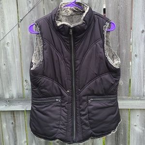 Faux Fur Vest Reversible and So Soft